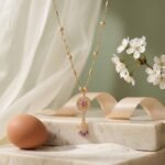 Gold Circular Tassel Necklace - Image 7