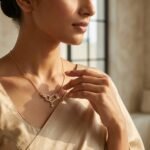 Divayra Interlocking Geometric Pave Necklace