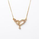 Divayra Interlocking Geometric Pave Necklace