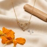 Divayra Interlocking Geometric Pave Necklace