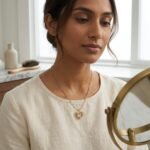 Molten Heart Necklace With Zirconia - Image 3