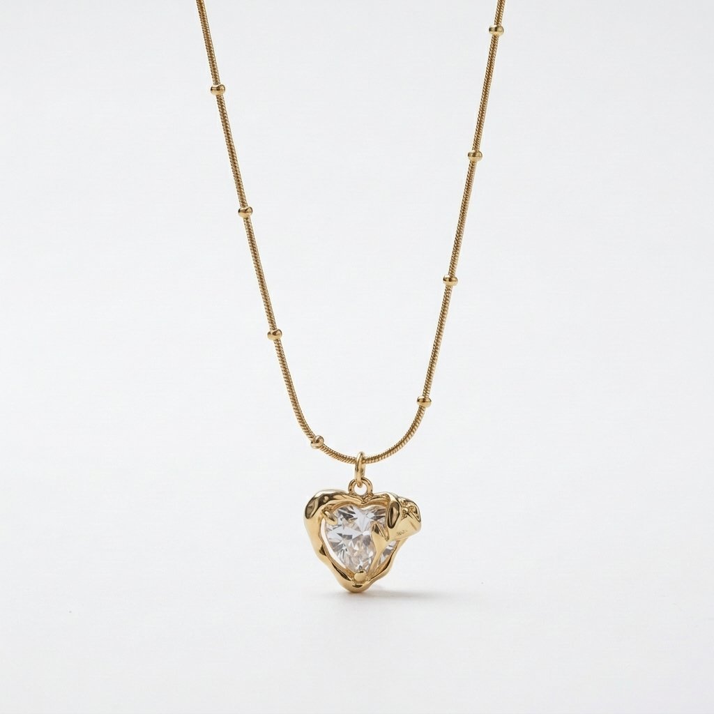 Divayra Molten Heart Necklace