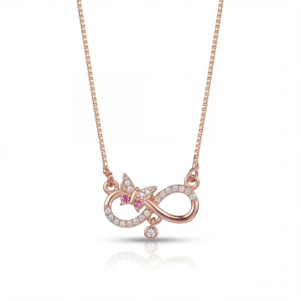 Divayra Infinity Butterfly Necklace