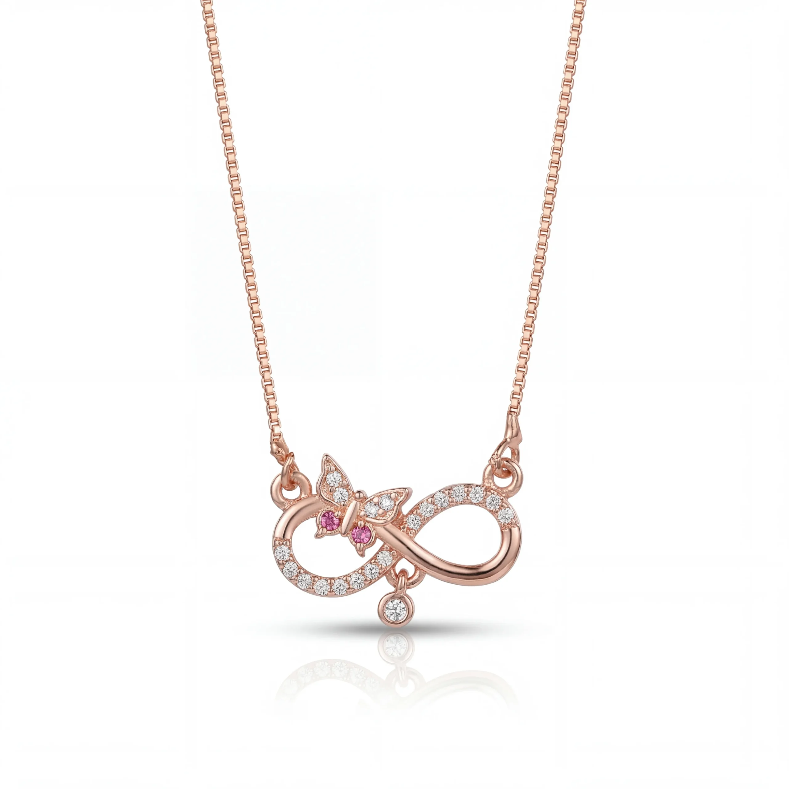 Divayra Infinity Butterfly Necklace