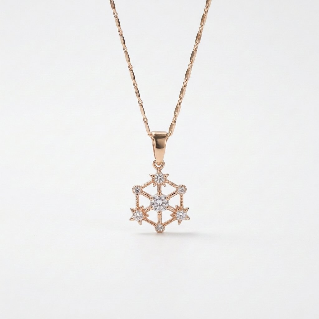 Divayra Snowflake Starburst Necklace