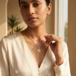 Divayra Gold Equestrian Coin Necklace