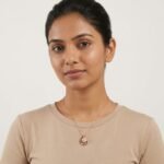 Avni Rose Gold Pave Sphere Necklace by divayra