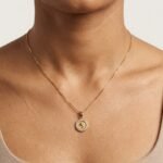 Divayra Gold Equestrian Coin Necklace