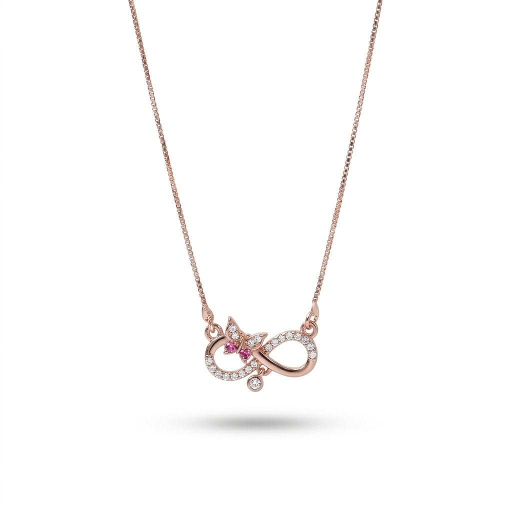 Divayra Infinity Butterfly Necklace