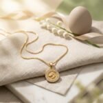 Divayra Gold Equestrian Coin Necklace