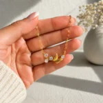 Butterfly Branch Gold Pendant Necklace - Image 7
