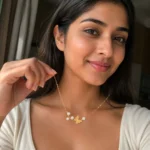 Butterfly Branch Gold Pendant Necklace - Image 3