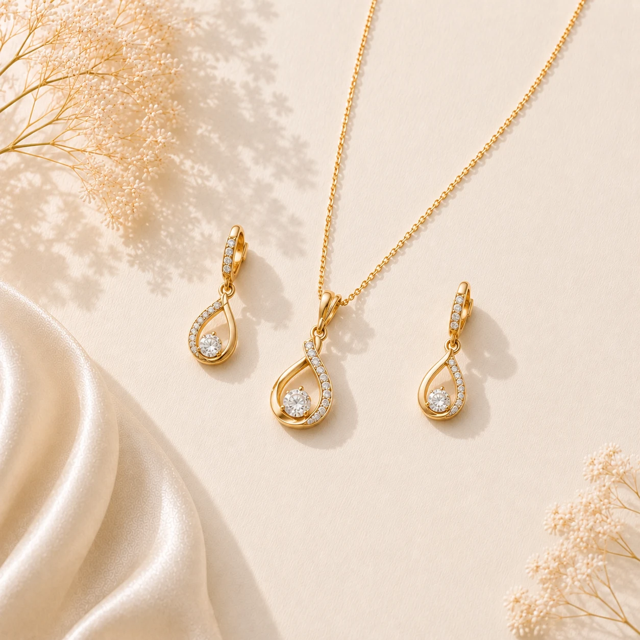 Divayra 18k gold plated Jewelry Sets