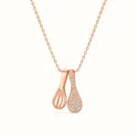 Divayra Rasa - Rose Gold Fork & Spoon Culinary Necklace