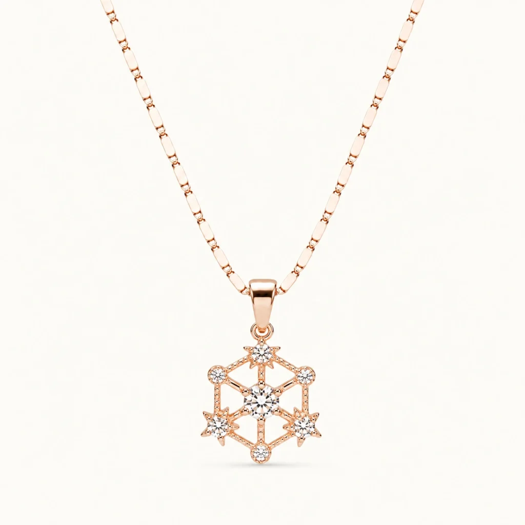 Divayra Snowflake Starburst Necklace