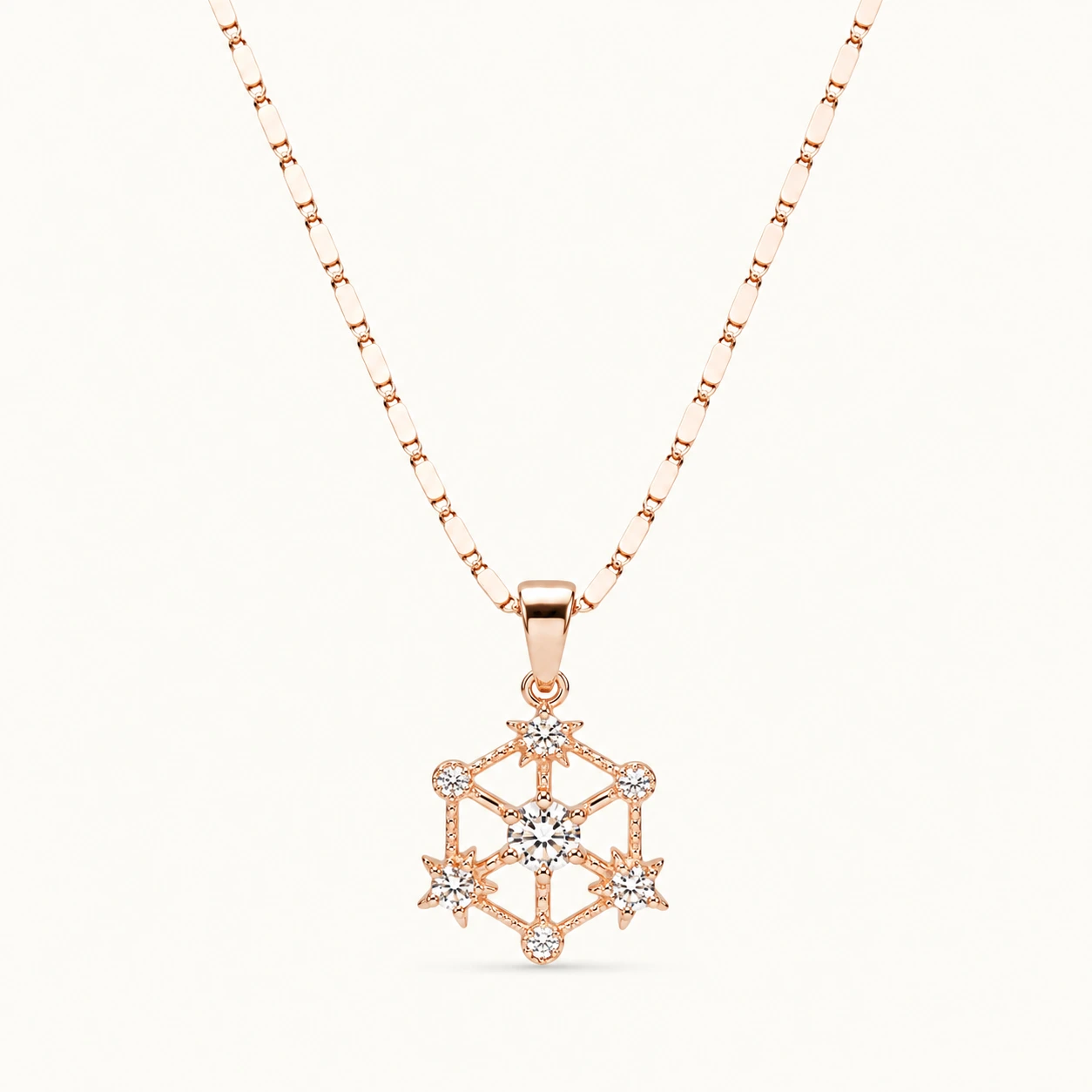 Divayra Snowflake Starburst Necklace