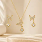 FlutterAura Butterfly Drop Jewelry Set - Image 5
