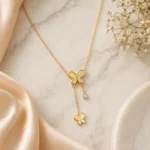 Butterfly Drop Necklace - Image 3