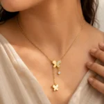 Butterfly Drop Necklace - Image 2
