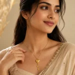 Gold Heart Tassel Pendant Necklace - Image 2