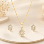 Pear Cut Crystal Jewelry Set - Image 5