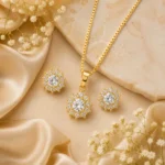 Round Halo Crystal Jewelry Set - Image 7