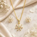 Sunburst CZ Jewelry Set - Image 4