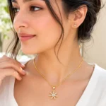 Sunburst CZ Jewelry Set - Image 2