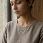 Double Heart Gold Pendant Necklace - Image 5