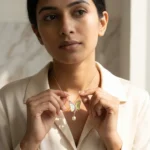 Butterfly Pearl Gold Necklace - Image 2