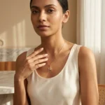 Snowflake Pendant Necklace with Baguette CZ Stones - Image 3