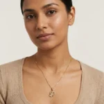 Gold Butterfly Heart Pendant Necklace - Image 2