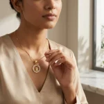 Shivling Trishul Gold Pendant Necklace - Image 6