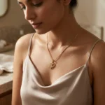 Gold Butterfly Heart Pendant Necklace - Image 5
