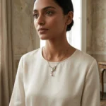 Butterfly Pearl Gold Necklace - Image 4