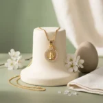 Shivling Trishul Gold Pendant Necklace - Image 4