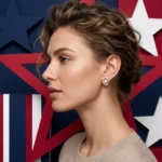 Divayra Rose Gold Pearl Stud Earrings with Cubic Zirconia and Pearl Center for Women