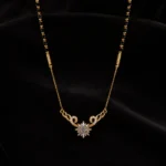 Designer Celestial Bloom Mangalsutra – 1 Gram Gold Plated - Image 6