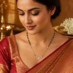 Designer Celestial Bloom Mangalsutra – 1 Gram Gold Plated - Image 5