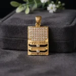 Iced Circuit Bar Pendant - Image 3
