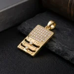 Iced Circuit Bar Pendant - Image 5