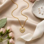 Divayra Aurielle Sunburst Heart Cable Chain Necklace (4)