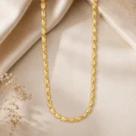 Etched Biscuit Block Links Diamond Cut Nawabi Chain - Image 8