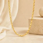 Etched Biscuit Block Links Diamond Cut Nawabi Chain - Image 3