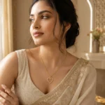 Divayra Eternelle Open Heart Box Chain Necklace with clear pavé CZ stones and polished gold-tone Venetian chain (8)