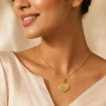 Evermore Quilted Heart Cable Chain Necklace - Image 3