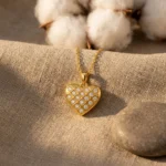 Divayra-Evermore-Quilted-Heart-Cable-Chain-Necklace-with-clear-CZ-stones-and-polished-gold-tone-lattice-pendant