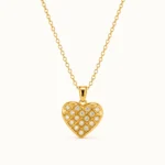 Divayra-Evermore-Quilted-Heart-Cable-Chain-Necklace-with-clear-CZ-stones-and-polished-gold-tone-lattice-pendant
