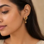 Geometric Drop Earrings - Image 3