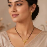 Golden Curl Elegance Mangalsutra Set – 1 Gram Gold Plated - Image 6